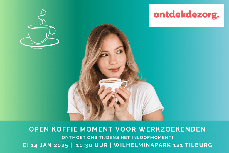 Open koffie moment voor werkzoekenden flyer